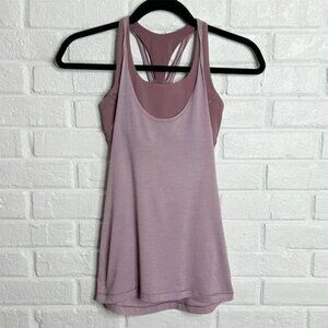 Lululemon Twist and Toil Tank with Built in Sports Bra 2 in 1 Purple size 2